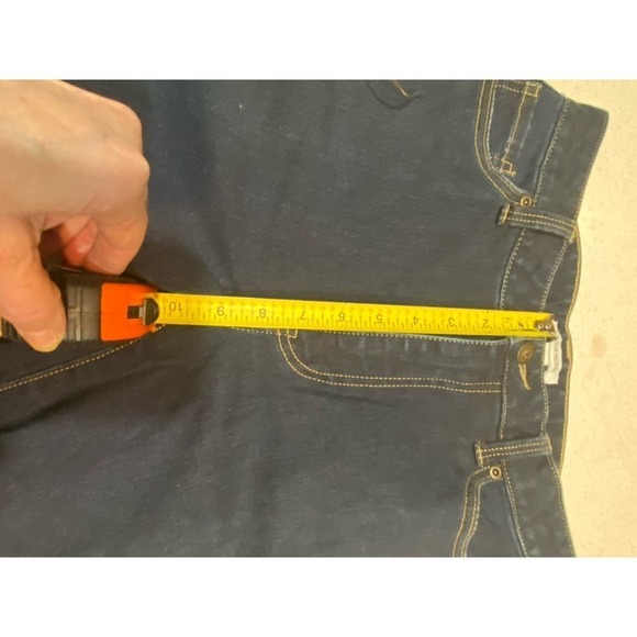 Boston Proper Paris Slim Boot Cut Sz 6 Dark Wash, 10” rise, 14.5” Waist Ins. 32” - Picture 10 of 12